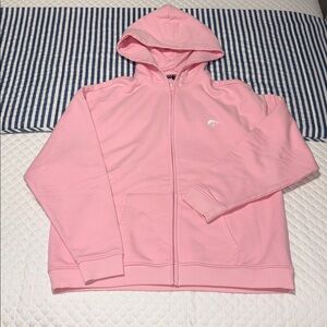 Kylie Jenner Lips Logo Zip Up Pink Hoodie size S